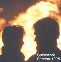 Photo: Two heads at Culmstock Beacon 1998