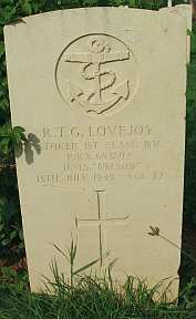 Photo: Grave of RN Stoker 1st class Lovejoy near Trincomalee, Eastern Sri Lanka, November 2004.